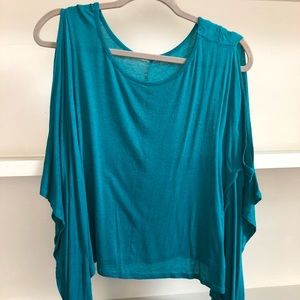 Light turquoise flow shirt